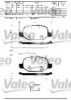 VALEO 598407 Brake Pad Set, disc brake